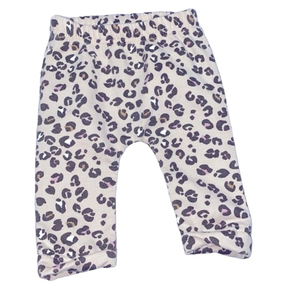 Rene Rofe baby tan leopard print sweatpants size 0-3 months